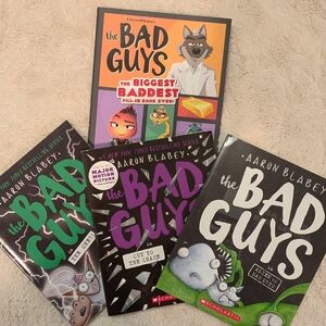 Bad Guys 4 Book Bundle: Cut To The Chase, The One, Alien Vs Bad Guys, Mad Libs